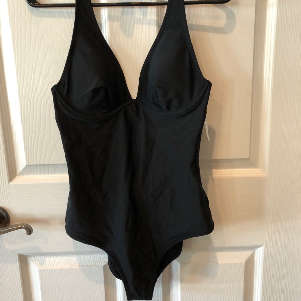 Full piece halter swim suit